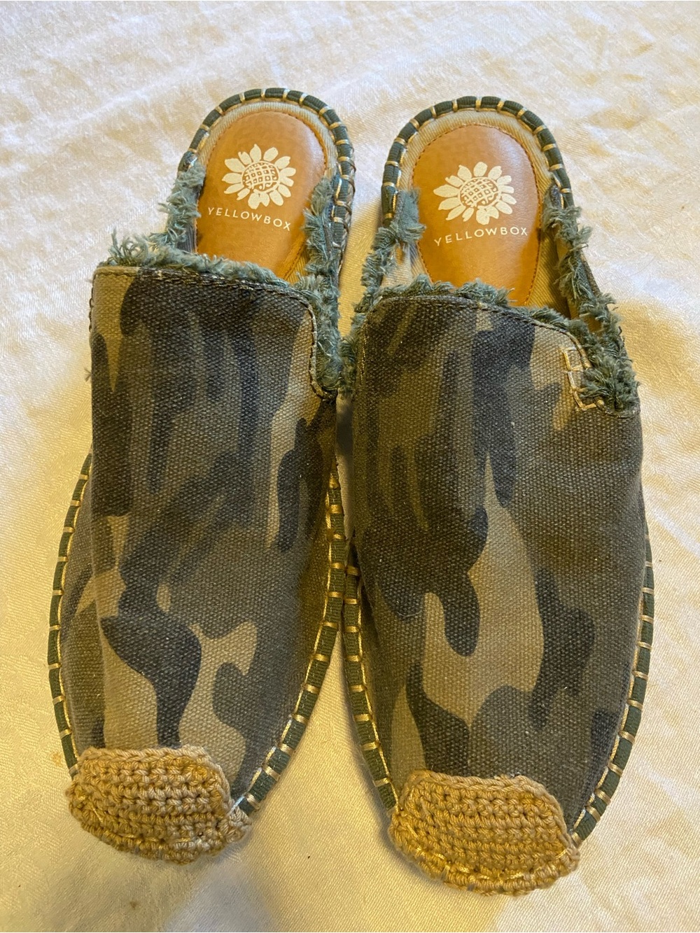 Yellowbox Camo Slip-On Espadrille Mules